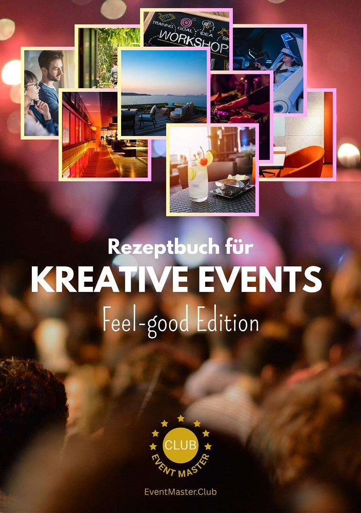 Cover Rezeptbuch für Kreative Events – Feel-good Edition